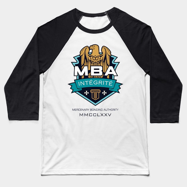 Mercenary Bonding Authority Baseball T-Shirt by Talon Games